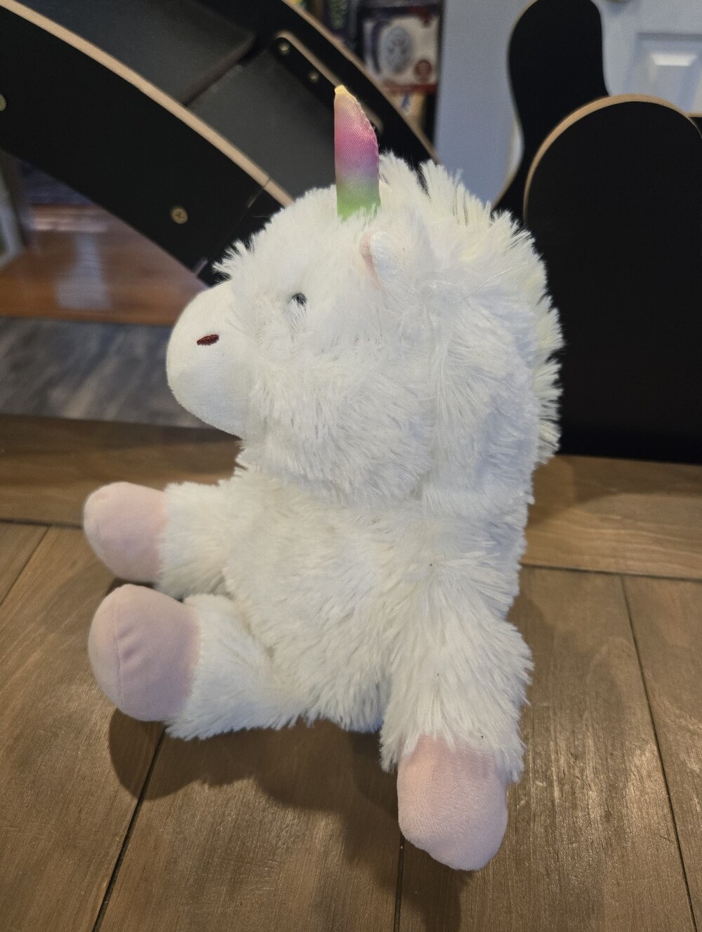 Warmies Jr Scented And Weighted Plush White Unicorn Stuffed Pastel Horn - Picture 3 of 6